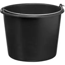 Bouwemmer ZWART 20 LITER Speciale Aanbieding